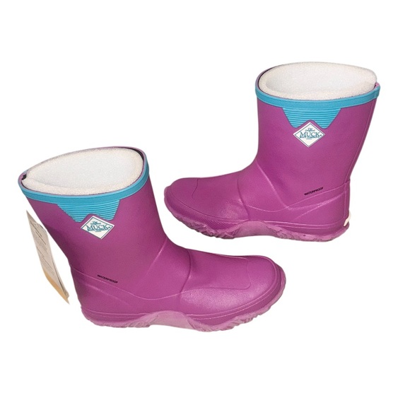 NEW NWT MUCK Forager pink BOOTS youth girls waterproof shoes size 5 - Picture 5 of 12